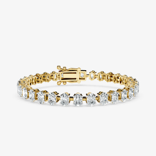 Oval Diamond Tennis Bracelet