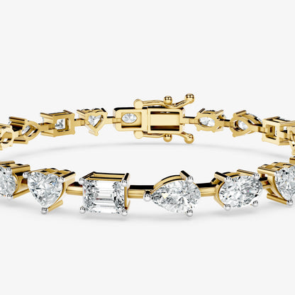 Multishape Diamond Tennis Bracelet