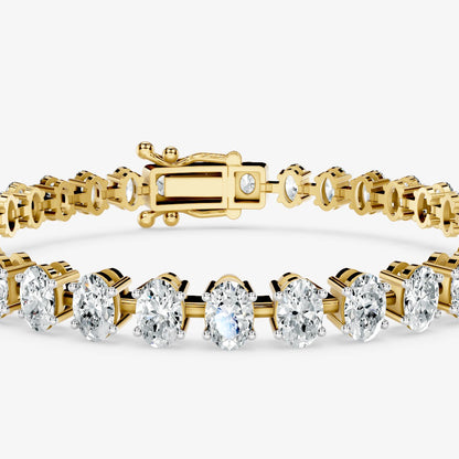 Oval Diamond Tennis Bracelet