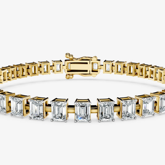 Emerald Cut Diamond Tennis Bracelet