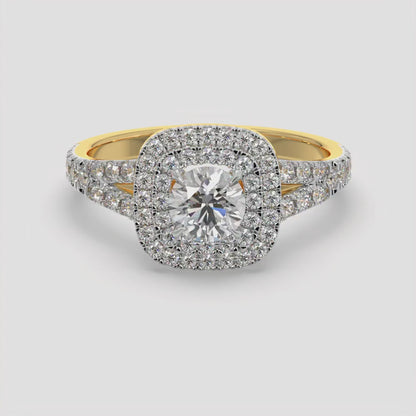 Crownline Diamond Halo Ring