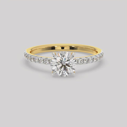 Elara Round Diamond Solitaire Ring