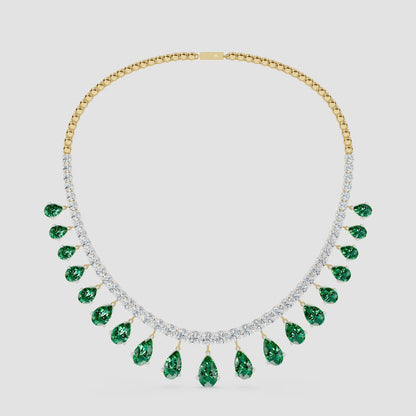 Emerald Reverie Diamond Necklace