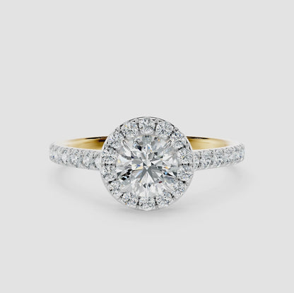 Aveline Diamond Halo Ring