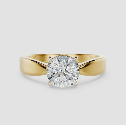 Avora Round Diamond Solitaire Ring