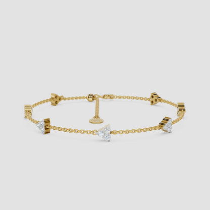 Star Dust Diamond Chain Bracelet