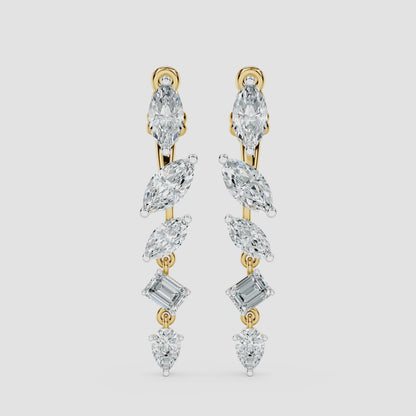 4-in-1 Diamond Convertible Earrings