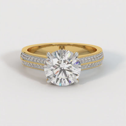 Duetta Solitaire Diamond Ring