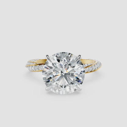 Eclipse Flow Solitaire Diamond Ring