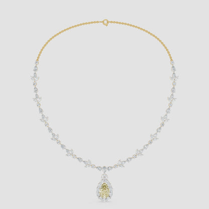 Lumière Pear Diamond Necklace