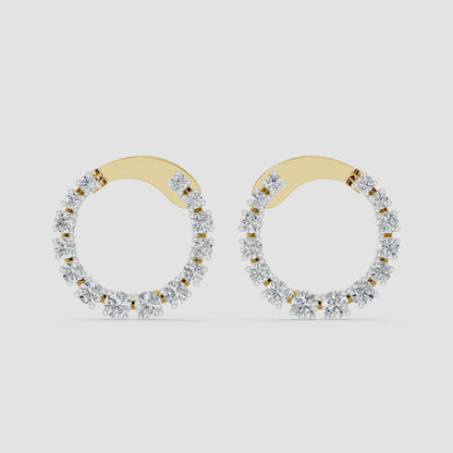 Radiance Diamond Circle Studs