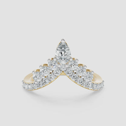 Celestine Pear Diamond Ring