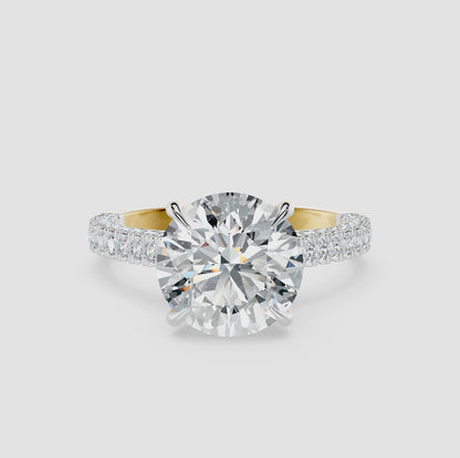 Elowen Round Diamond Pavé Ring