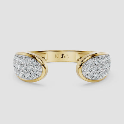 Twin-Cluster Diamond Ring