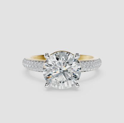 Round Weave Diamond Ring