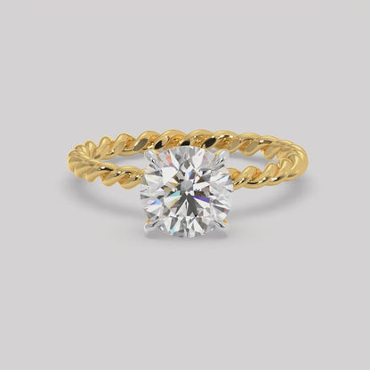 Twistline Solitaire Diamond ring
