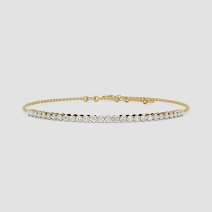 Round Diamond Chain Bracelet