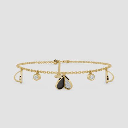 Heartlace Diamond Chain Bracelet