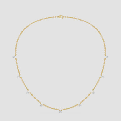 Minimalist Charms station Chain Necklace