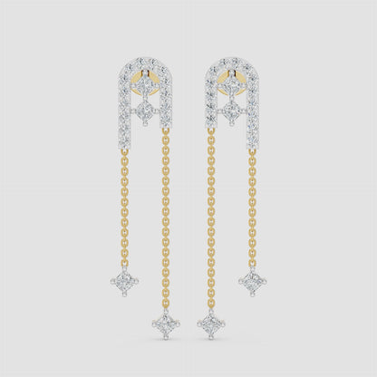 Arcelle Diamond Drop Earrings