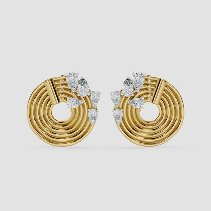 Orbit Diamond Stud Earrings