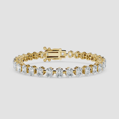 Oval Diamond Tennis Bracelet