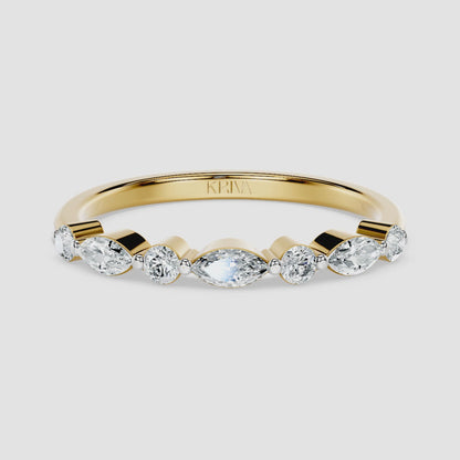 Amara Marquise & Round Diamond Ring