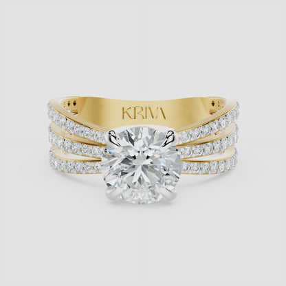 Threefold Radiance Diamond Ring