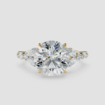 Cressida Diamond Petal Ring