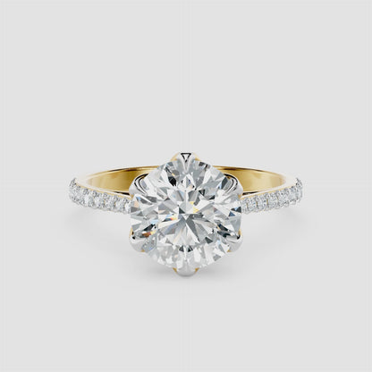 Lustre Crest Diamond Ring