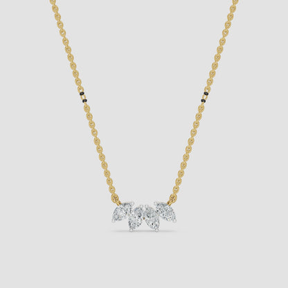 Marquise Cut Diamond Mangalsutra
