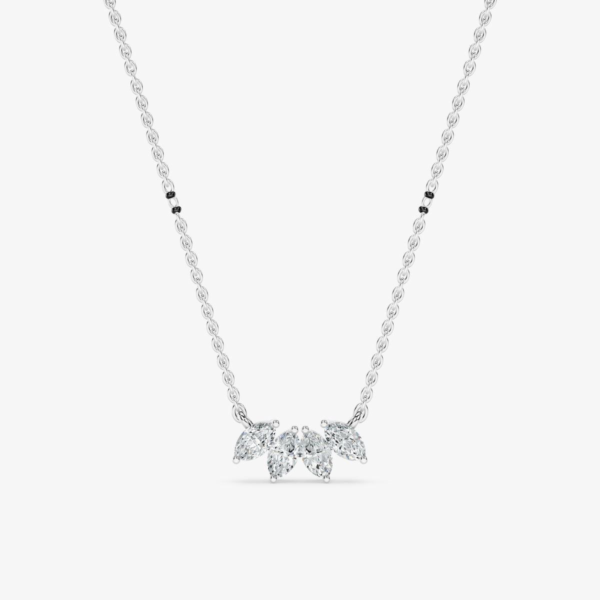 Marquise Cut Diamond Mangalsutra