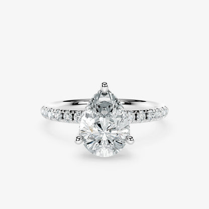 Pear Trace Diamond Ring