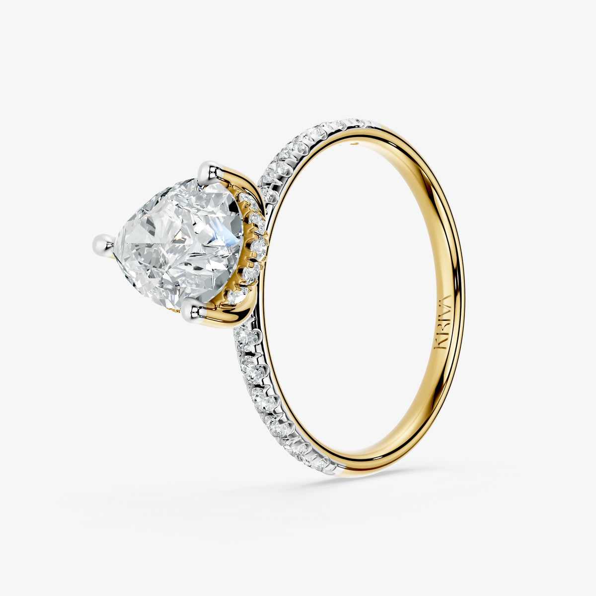 Pear Trace Diamond Ring