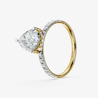 Pear Trace Diamond Ring