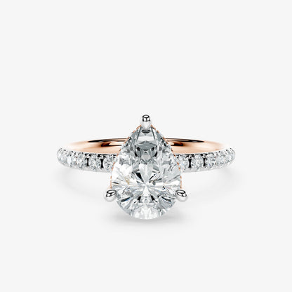 Pear Trace Diamond Ring