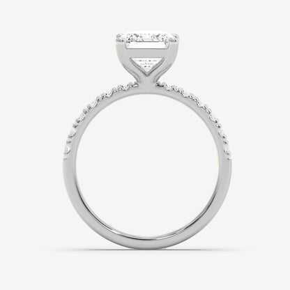 Emerald Crown Solitaire Diamond Ring