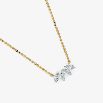 Marquise Cut Diamond Mangalsutra