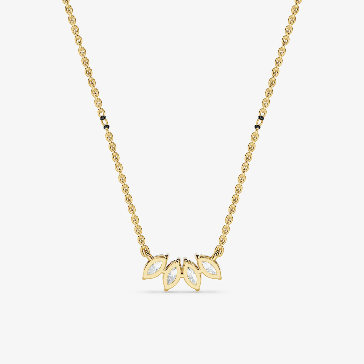 Marquise Cut Diamond Mangalsutra
