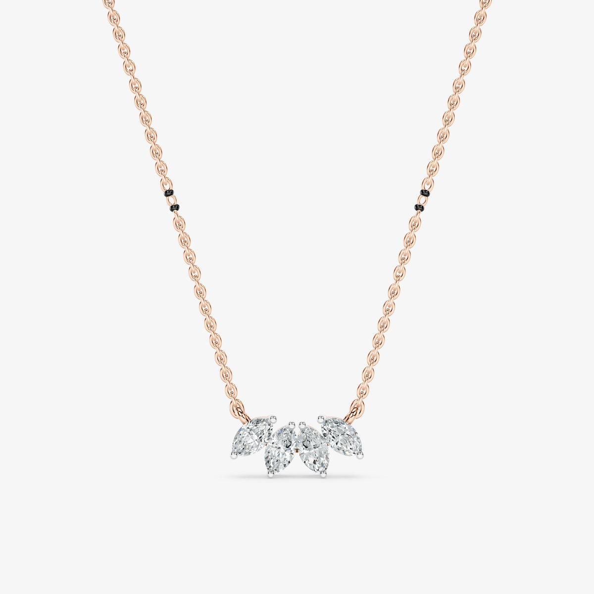 Marquise Cut Diamond Mangalsutra