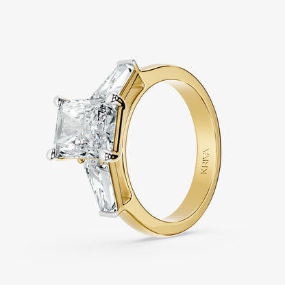 Radiant Balance Diamond Ring