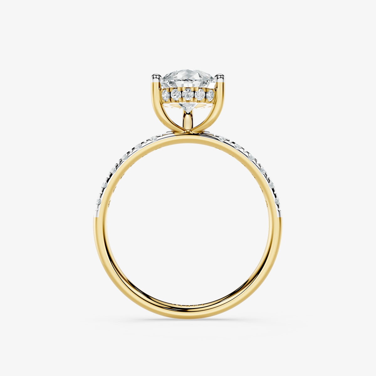 Pear Trace Diamond Ring