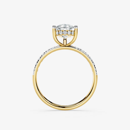 Pear Trace Diamond Ring