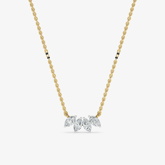 Marquise Cut Diamond Mangalsutra