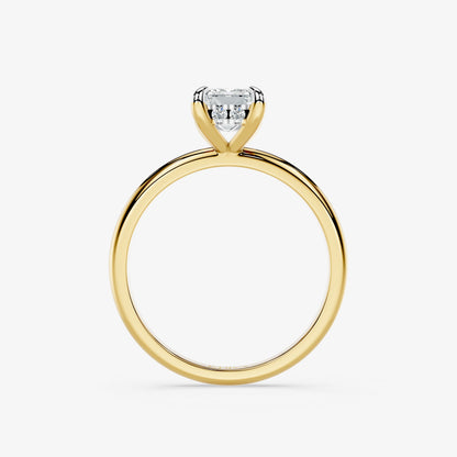 Emerald Claw Solitaire Diamond Ring