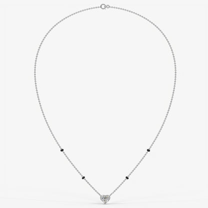Heart Cut Diamond Mangalsutra