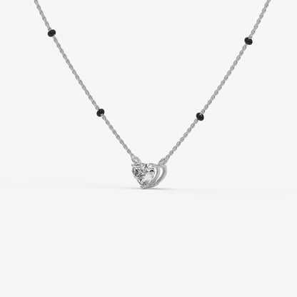 Heart Cut Diamond Mangalsutra