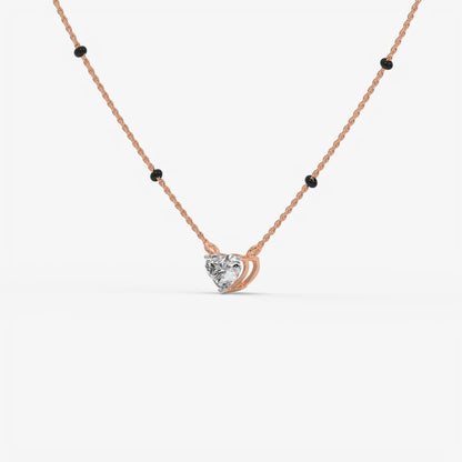 Heart Cut Diamond Mangalsutra