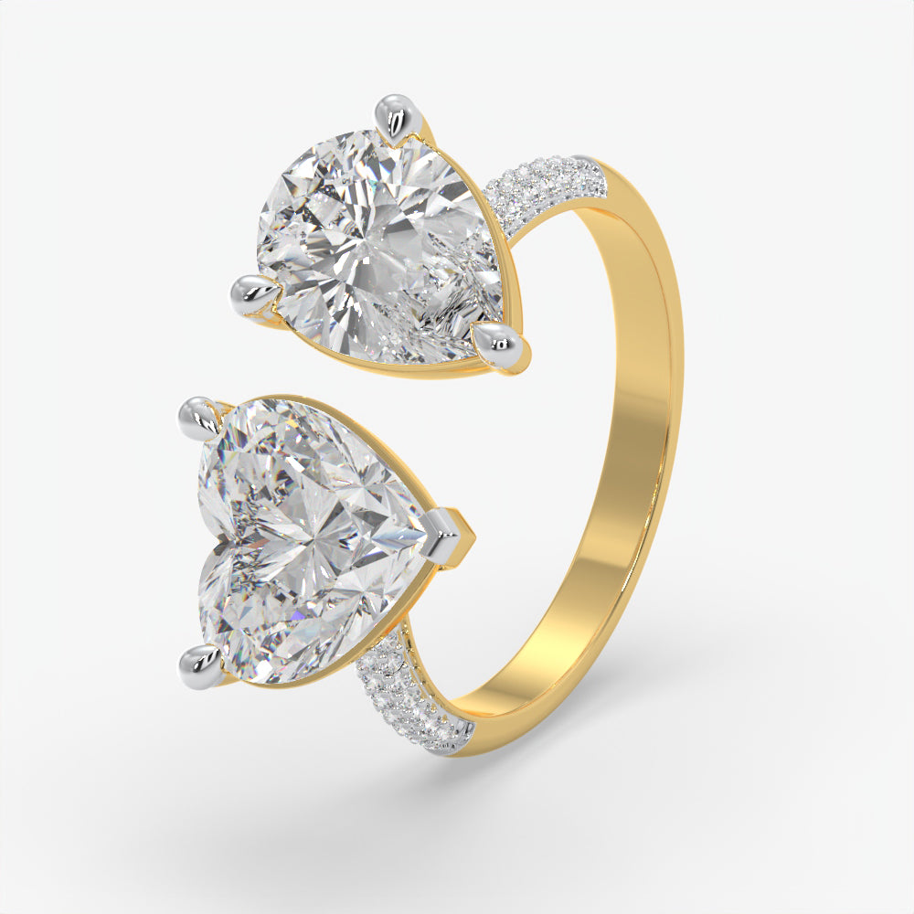 Duo Embrace Diamond Ring