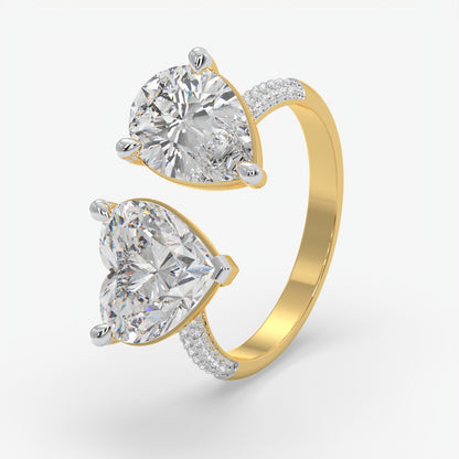 Duo Embrace Diamond Ring